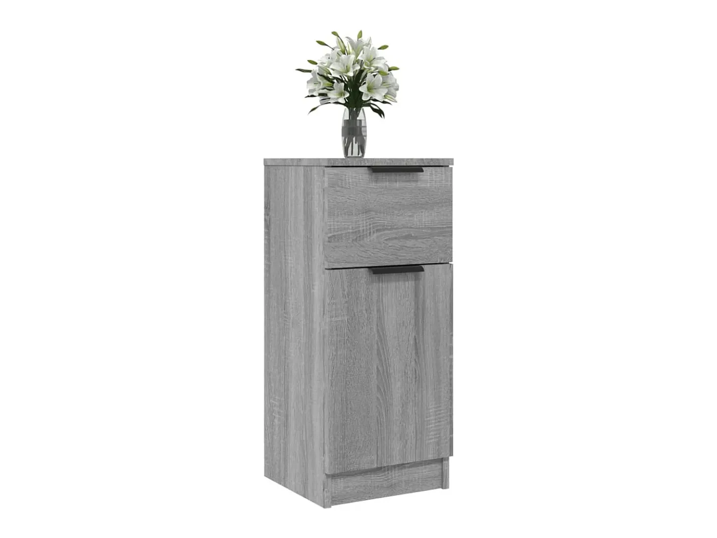 Aparadores 2 piezas Sonoma gris 30x30x70 cm Madera de ingeniería