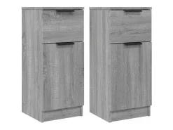 Aparadores 2 piezas Sonoma gris 30x30x70 cm Madera de ingeniería