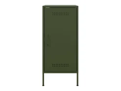 Aparadores 2 piezas verde oliva 36x39x79 cm acero