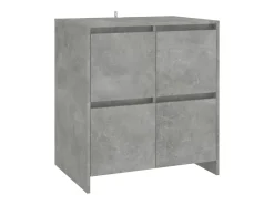 Aparadores 2 uds Gris Hormigón 70x41x75 cm Madera de ingeniería