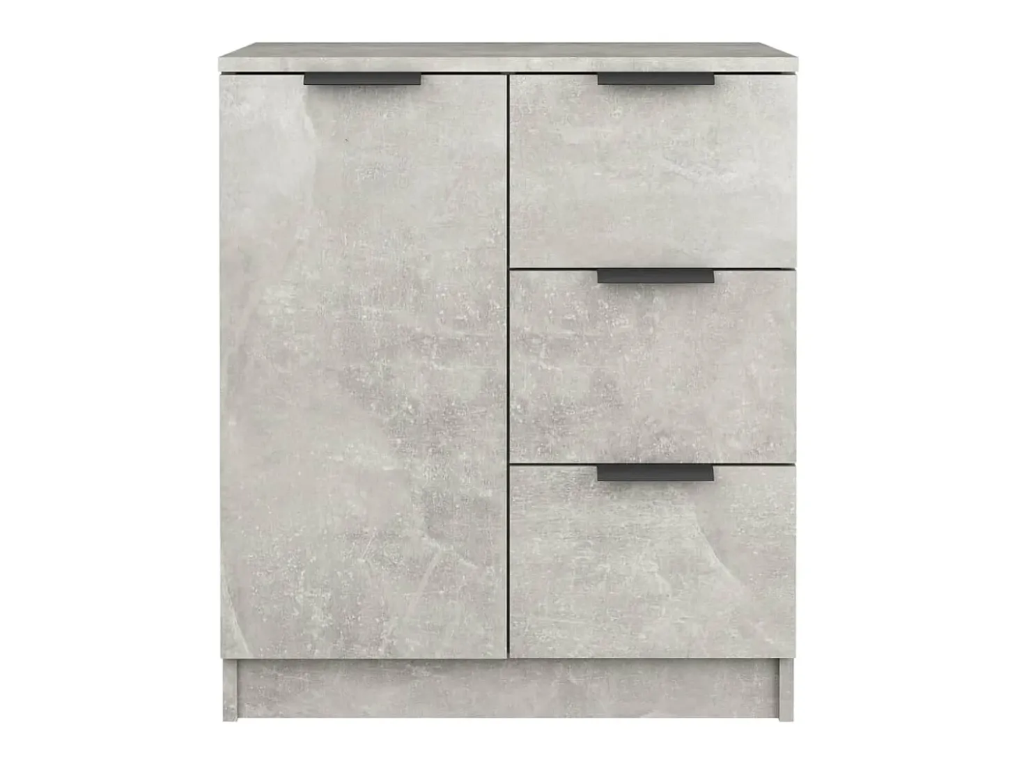 Aparadores 2 uds Gris hormigón 60x30x70 cm Madera de ingeniería