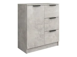 Aparadores 2 uds Gris hormigón 60x30x70 cm Madera de ingeniería