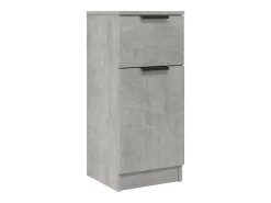 Aparadores 2 uds Gris hormigón 30x30x70 cm Madera de ingeniería