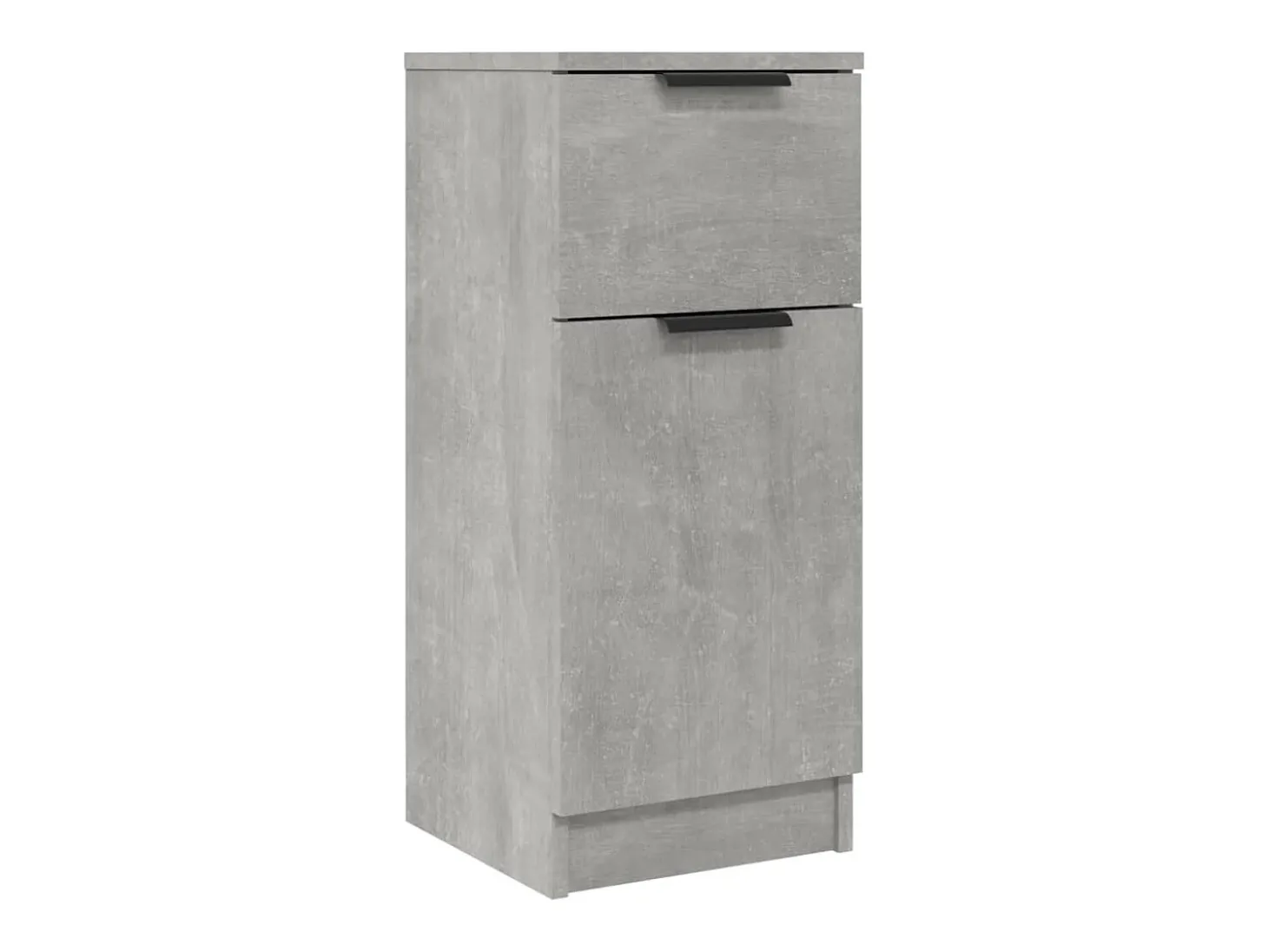 Aparadores 2 uds Gris hormigón 30x30x70 cm Madera de ingeniería