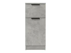 Aparadores 2 uds Gris hormigón 30x30x70 cm Madera de ingeniería