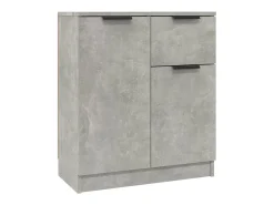 Aparadores 2 uds Gris Hormigón 60x30x70 cm Madera de ingeniería