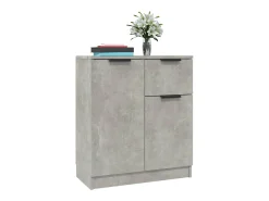 Aparadores 2 uds Gris Hormigón 60x30x70 cm Madera de ingeniería