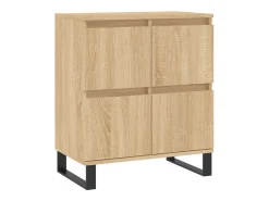 Aparadores 3 uds madera contrachapada color roble sonoma ES45793