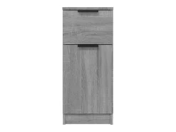 Aparadores 2 uds madera contrachapada gris Sonoma 30x30x70 cm
