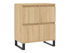 Aparadores 3 uds madera contrachapada color roble sonoma