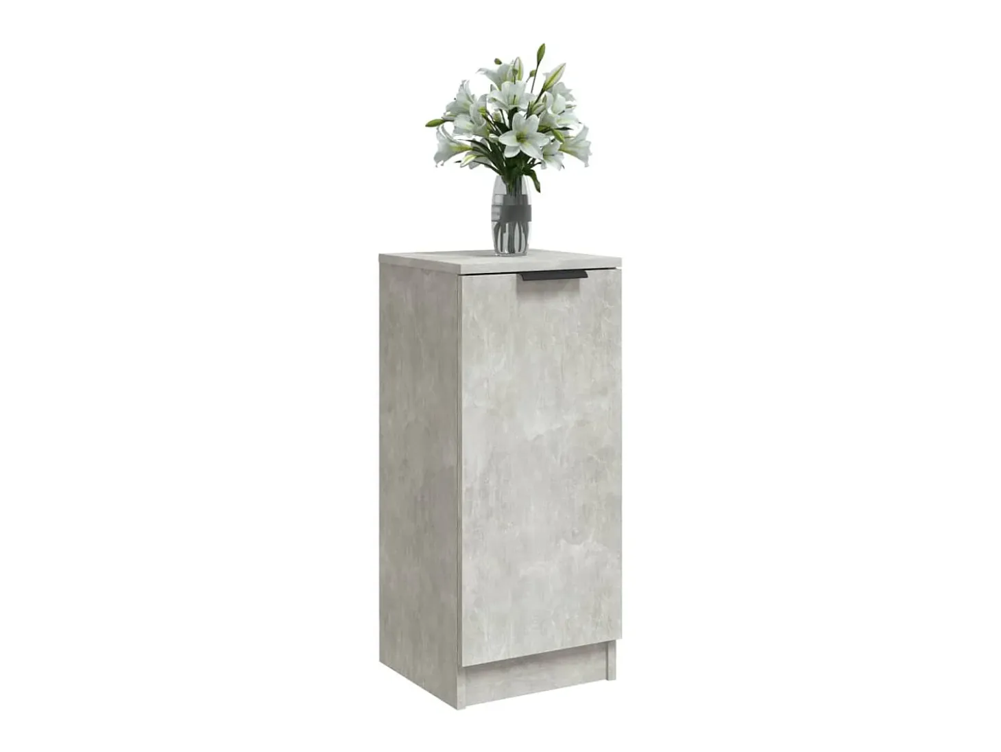 Aparadores 2 uds madera contrachapada gris hormigón 30x30x70 cm ES17075