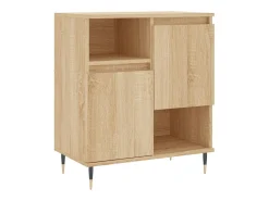 Aparadores 3 uds madera contrachapada color roble sonoma ES92659