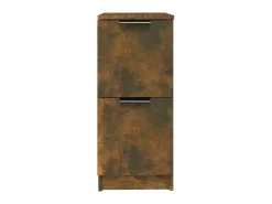 Aparadores 2 uds madera contrachapada roble ahumado 30x30x70 cm ES93227