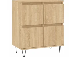 Aparadores 3 uds madera contrachapada color roble sonoma ES56182
