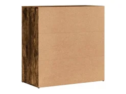 Aparadores 2 uds madera de ingeniería roble ahumado 79x38x80 cm
