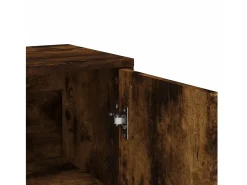Aparadores 2 uds madera de ingeniería roble ahumado 60x31x84 cm