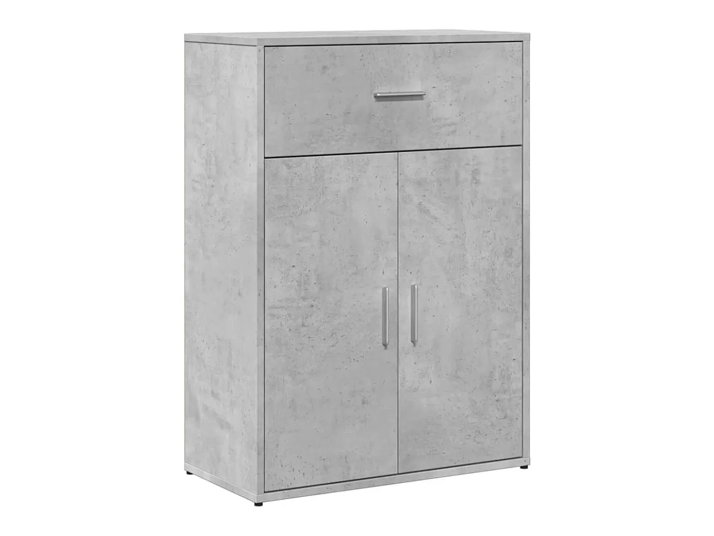 Aparadores 2 uds madera de ingeniería gris hormigón 60x30x84 cm