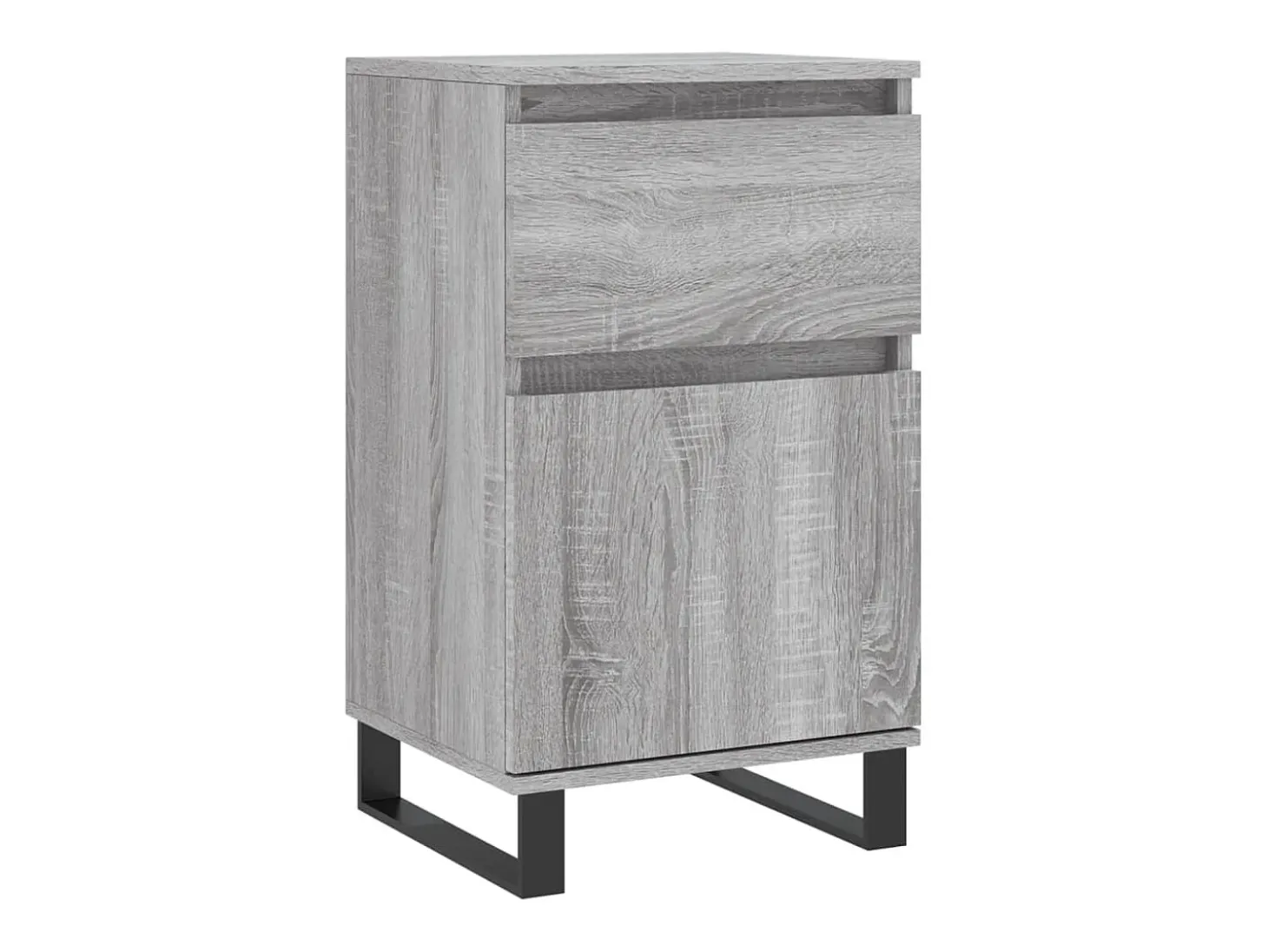 Aparadores 2 uds madera de ingeniería gris Sonoma 40x35x70 cm ES14283