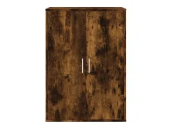 Aparadores 2 uds madera de ingeniería roble ahumado 60x31x84 cm ES613006