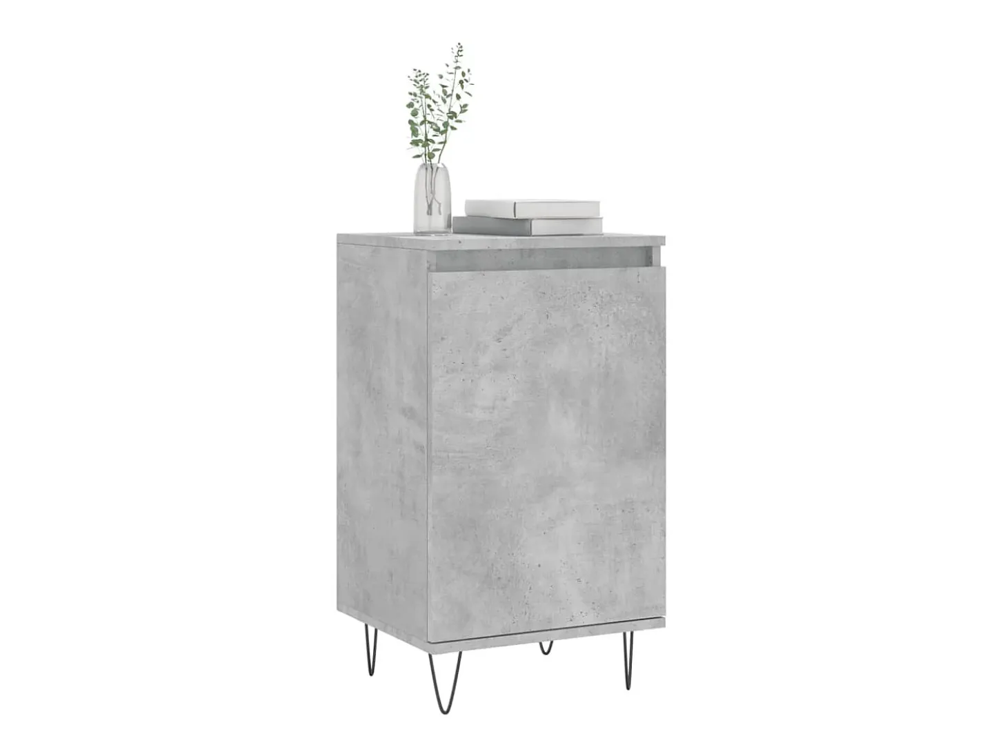 Aparadores 2 uds madera de ingeniería gris hormigón 40x35x70 cm ES99812
