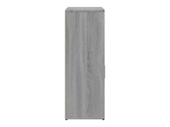 Aparadores 2 uds madera de ingeniería gris Sonoma 60x30x84 cm