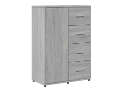 Aparadores 2 uds madera de ingeniería gris Sonoma 60x31x84 cm