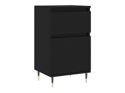 Aparadores 2 uds madera de ingeniería negro 40x35x70 cm ES26864