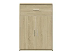 Aparadores 2 uds madera de ingeniería roble Sonoma 60x30x84 cm