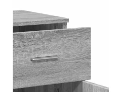Aparadores 2 uds madera de ingeniería gris Sonoma 79x38x80 cm