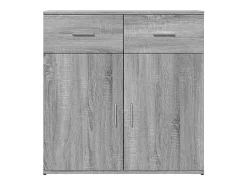 Aparadores 2 uds madera de ingeniería gris Sonoma 79x38x80 cm