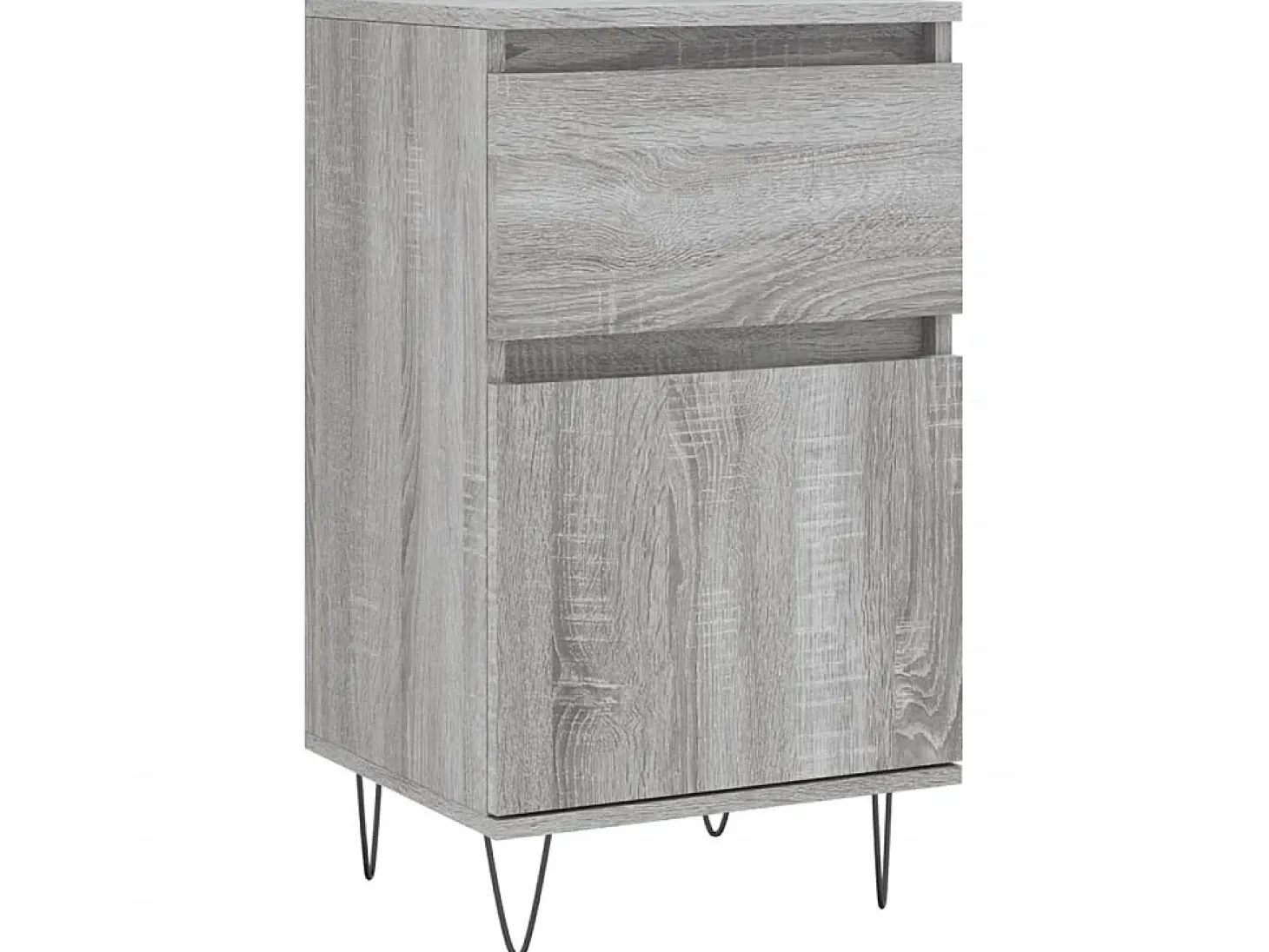 Aparadores 2 uds madera de ingeniería gris Sonoma 40x35x70 cm ES43047