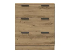 Aparadores 3 uds madera ingeniería roble artisian 60x30x70 cm