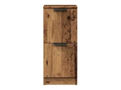 Aparadores 2 uds madera ingeniería madera envejecida 30x30x70cm