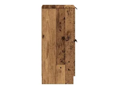 Aparadores 2 uds madera ingeniería madera envejecida 30x30x70cm