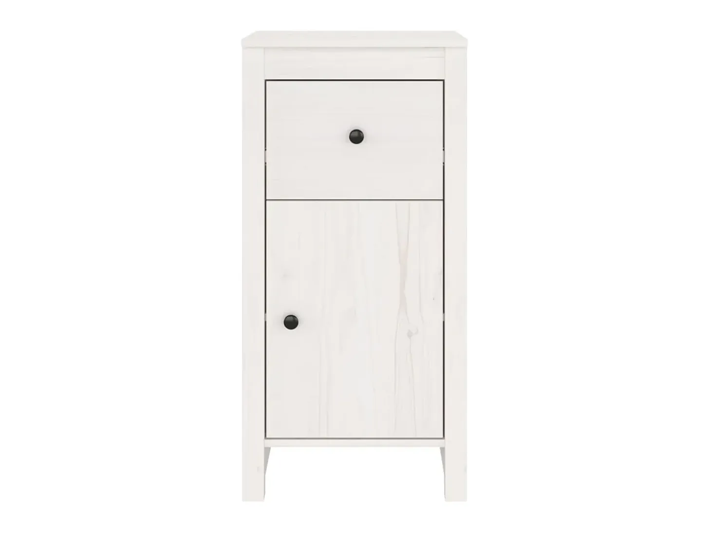 Aparadores 2 uds madera maciza de pino blanco 40x35x80 cm ES79093