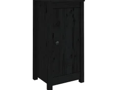 Aparadores 2 uds madera maciza de pino negro 40x35x80 cm ES50666