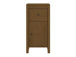 Aparadores 2 uds madera maciza de pino marrón miel 40x35x80 cm ES50292