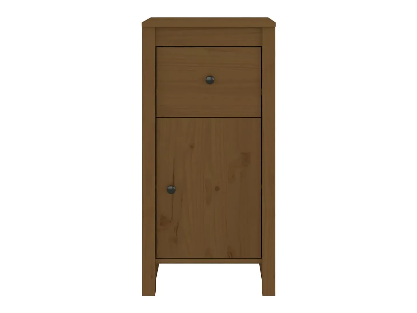 Aparadores 2 uds Marrón miel 40x35x80 cm Madera maciza de pino
