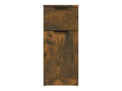 Aparadores 2 uds Roble ahumado 30x30x70 cm Madera de ingeniería