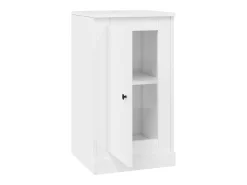 Aparadores 2 unidades madera blanco brillante 37,5x35,5x67,5 cm