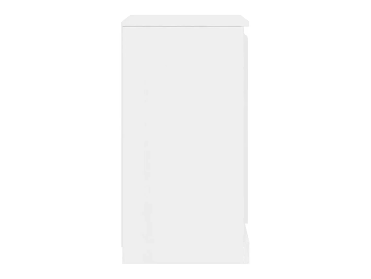 Aparadores 2 unidades madera blanco brillante 37,5x35,5x67,5 cm