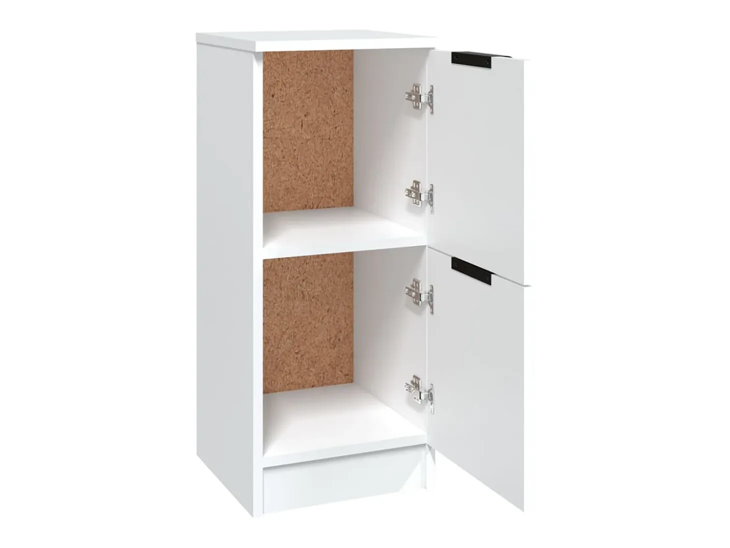 Aparadores 2 unidades madera contrachapada blanco 30x30x70 cm