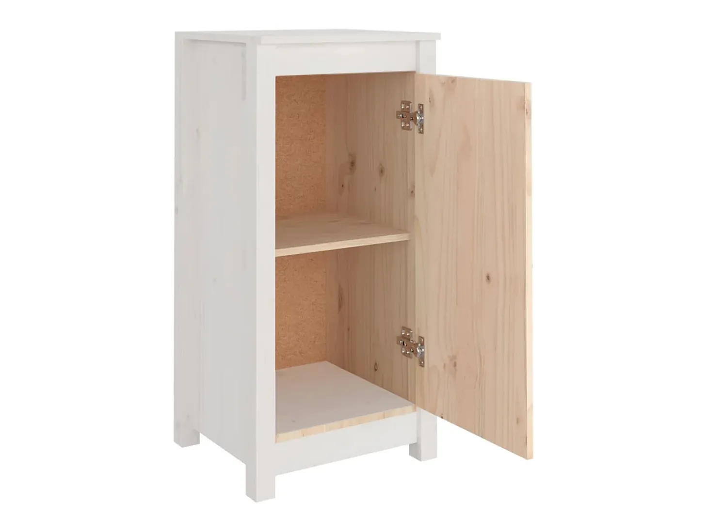 Aparadores 2 unidades madera maciza de pino blanco 40x35x80 cm
