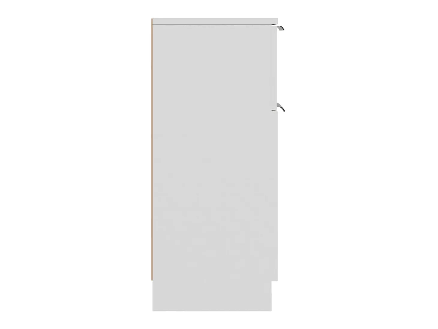Aparadores 2 unidades madera contrachapada blanco 30x30x70 cm