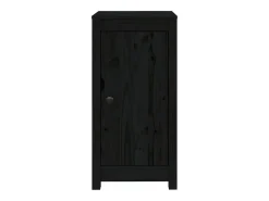 Aparadores 2 unidades madera maciza de pino negro 40x35x80 cm