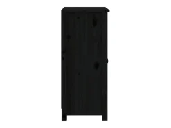 Aparadores 2 unidades madera maciza de pino negro 40x35x80 cm
