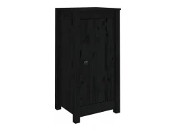 Aparadores 2 unidades madera maciza de pino negro 40x35x80 cm