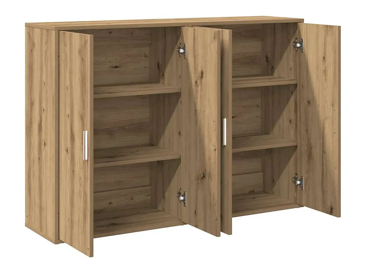 Aparadores artesanales de roble, 2 piezas, 60 x 31 x 84 cm, madera de ingeniería