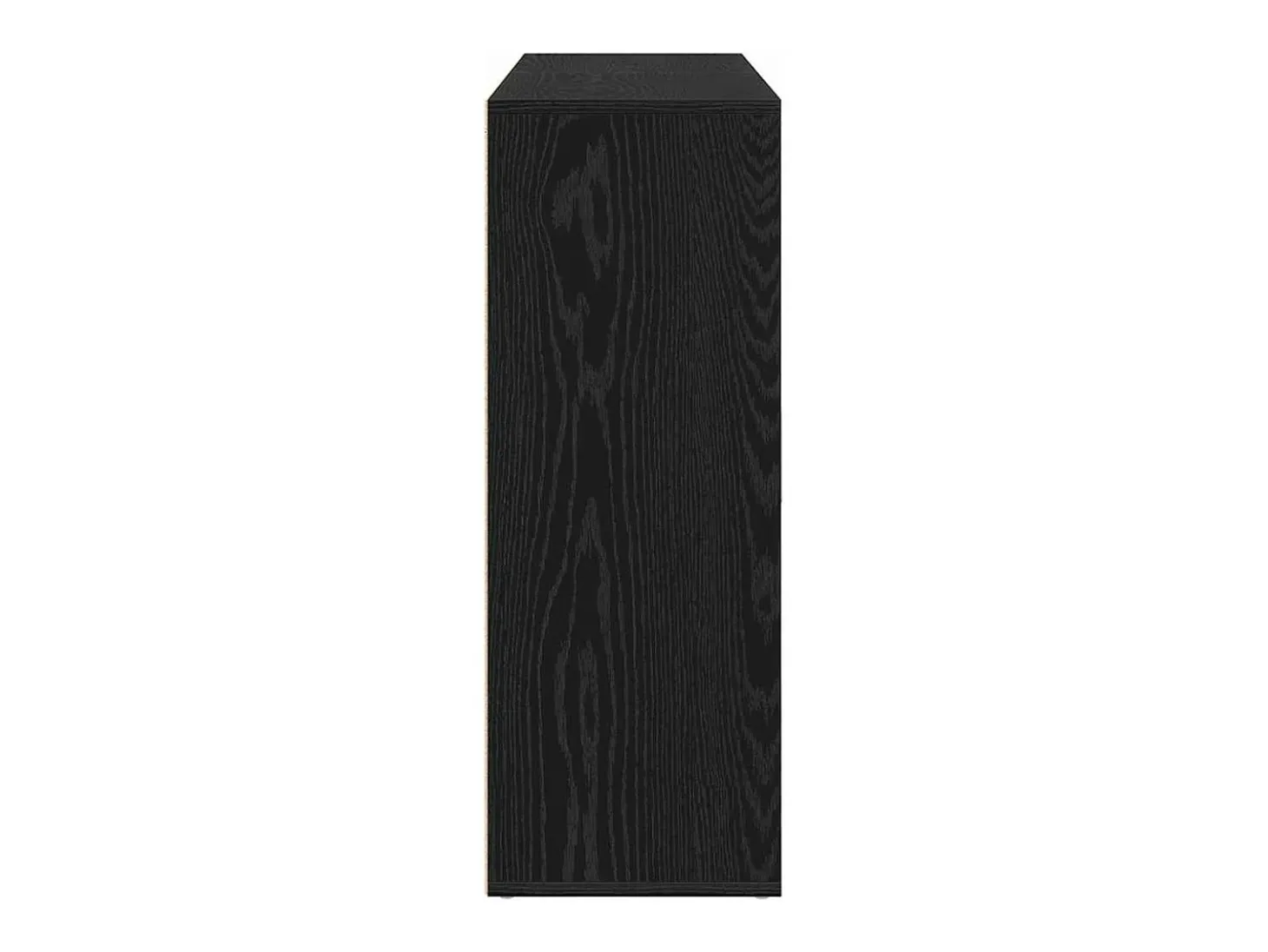 Aparadores de 2 piezas en roble negro, 60 x 31 x 84 cm en madera técnica.