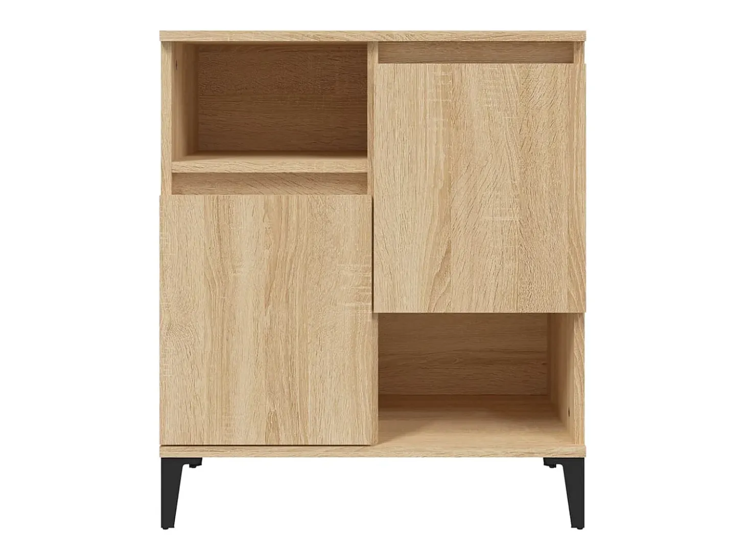 Aparadores de 3 piezas roble sonoma 60x35x70 cm madera de ingeniería